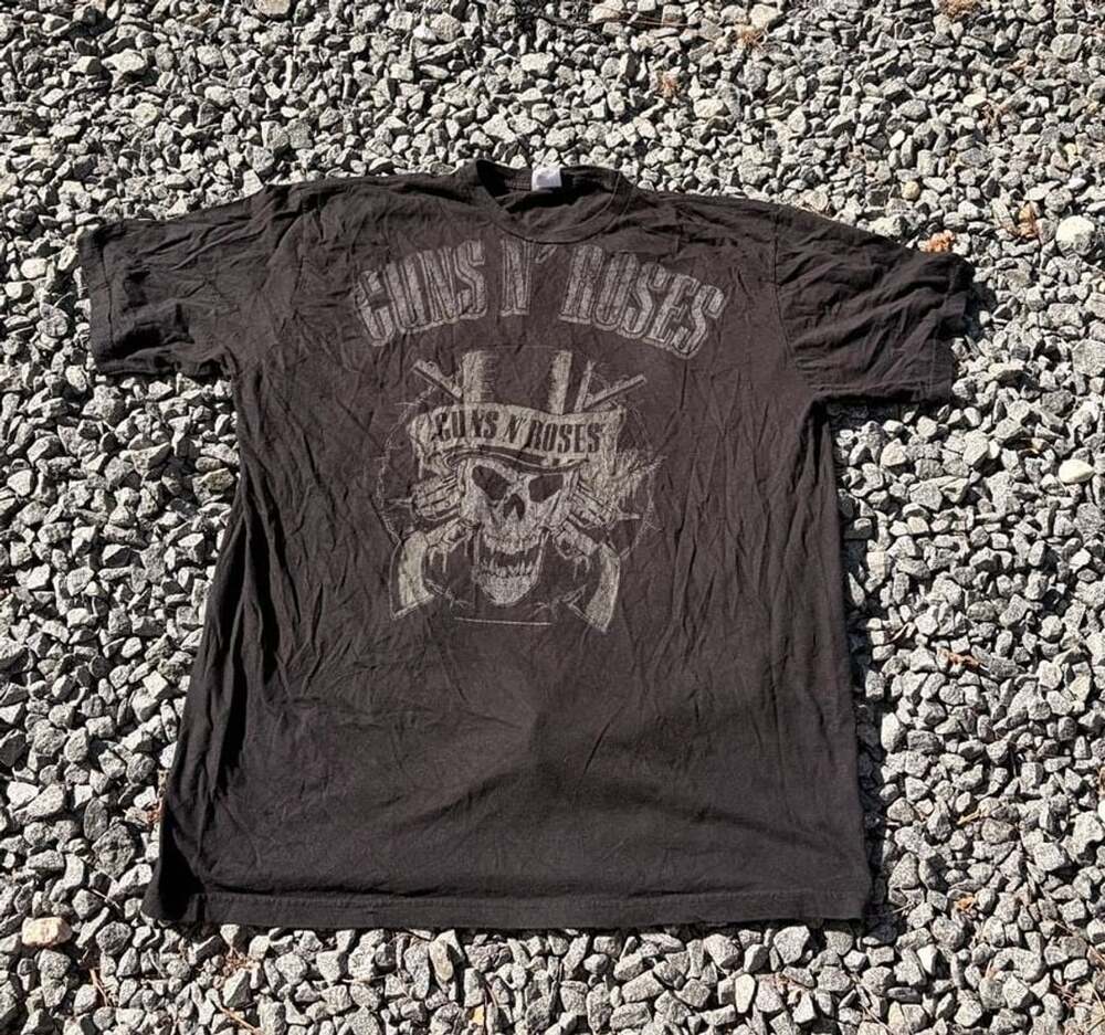 Guns N Roses T-Shirt Size 3X Black Skull Band Merch 2006